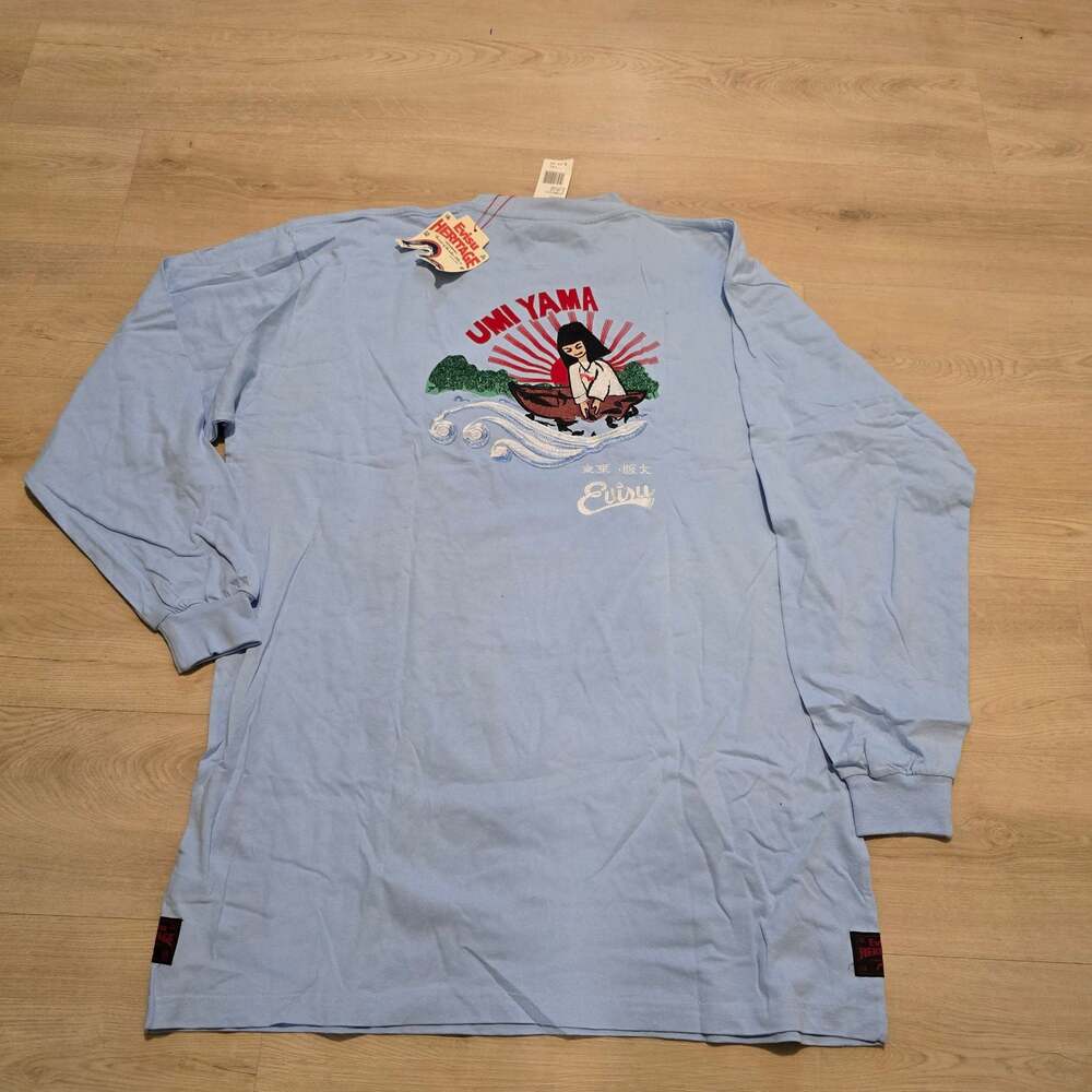 NWT Evisu Heritage Umi Yama Long Sleeve T-Shirt 2XL